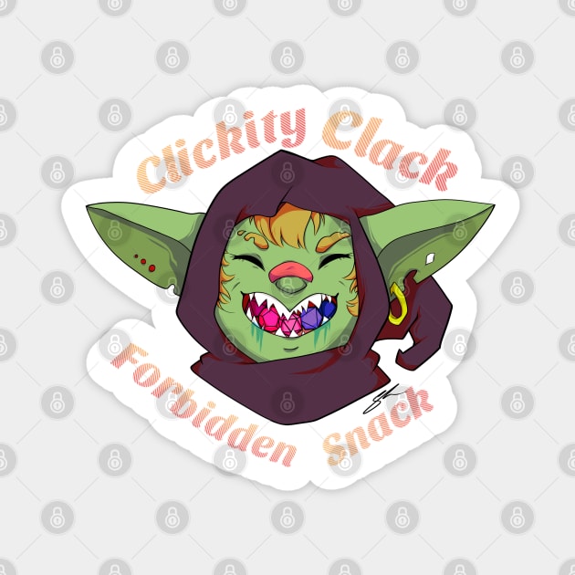 Mira the Dice Goblin Sticker by Beansprout Doodles